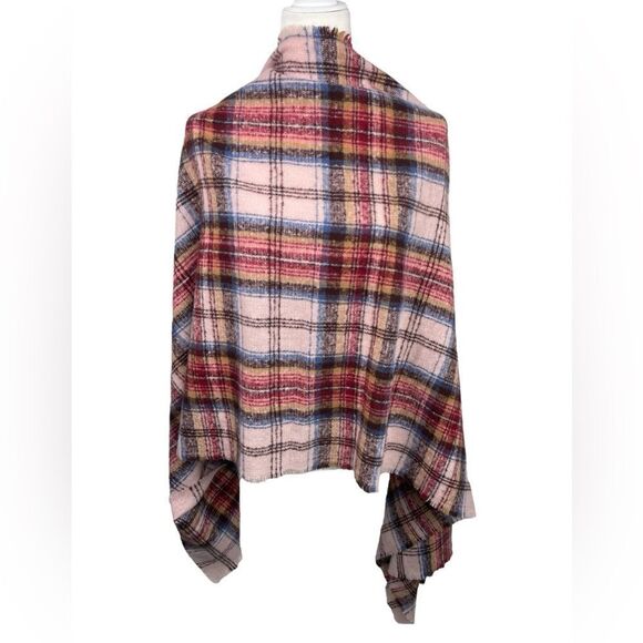 Old Navy Plaid Colorful warm soft large scarf - Picture 6 of 7